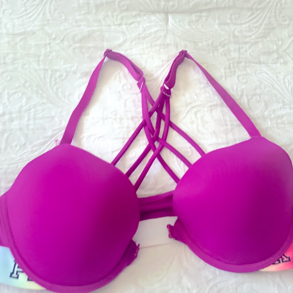Victoria's Secret Pink Strappy Push-Up Bra